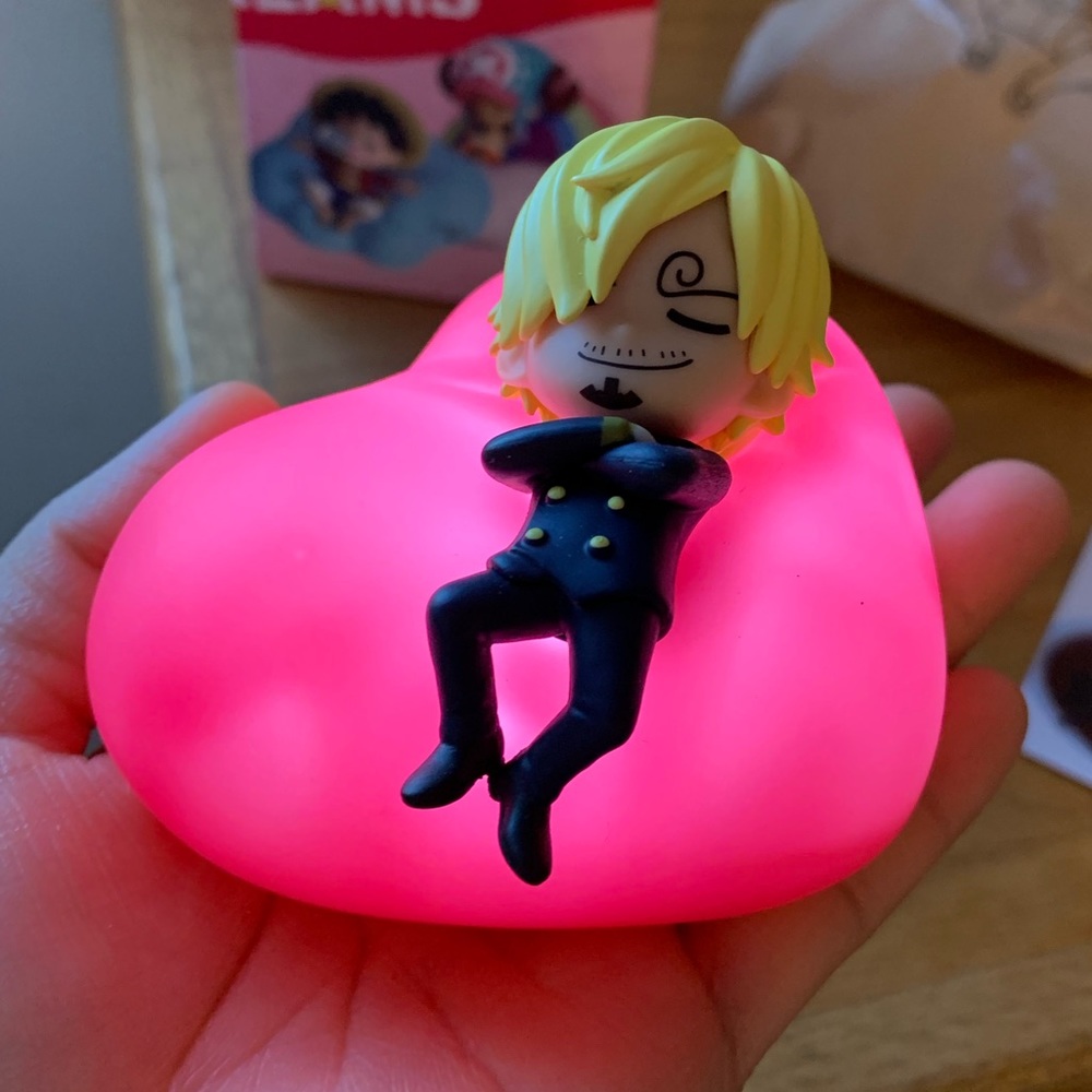 NEW One Piece Sanji Night Light Figure Lamp Bedside LED Light Rechargeable